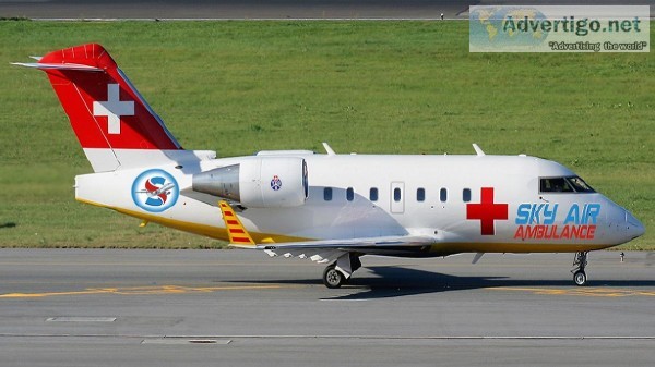 Low Cost Air Ambulance Service in Jabalpur by Sky