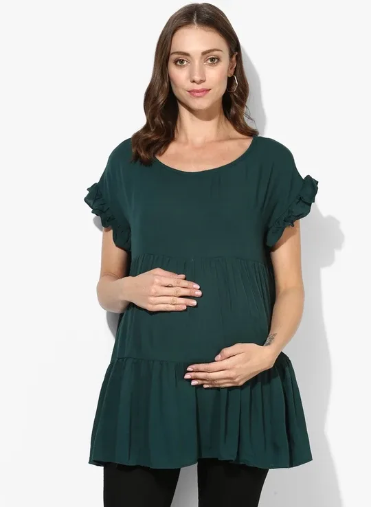 Tiered Design Maternity Top
