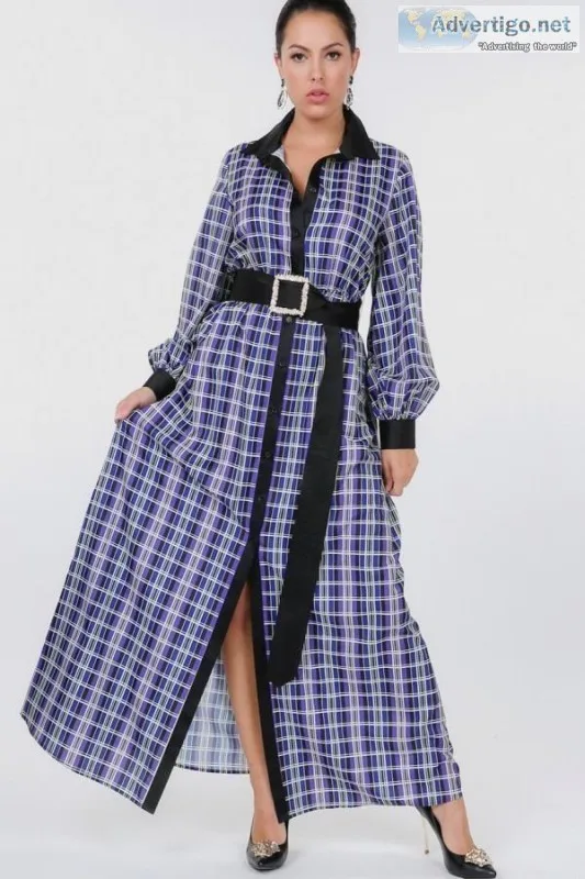 Plaid Shirt Dress
