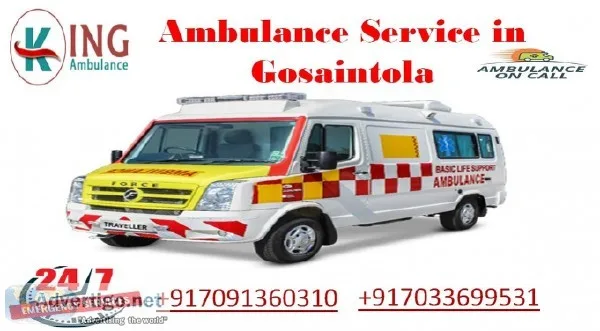Reliable Ambulance Service in Gosaintola is Just One Call Away