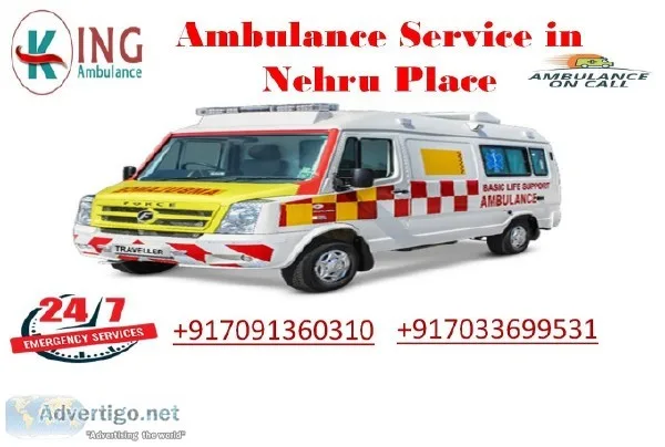 Take Always Inexpensive Ambulance Service in Nehru Place