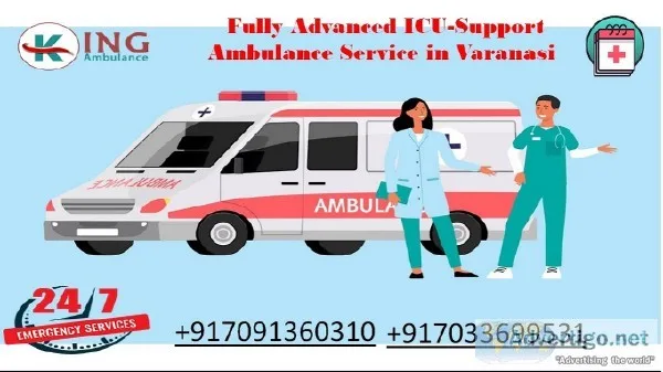 Book Ambulance Service in Varanasi with Paramedic and Ventilator