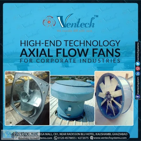 High -End Technology Axial Flow Fans For Corporate Industries