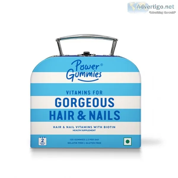 Power gummies ? hair & nails vitamin gummies | 2 months pack
