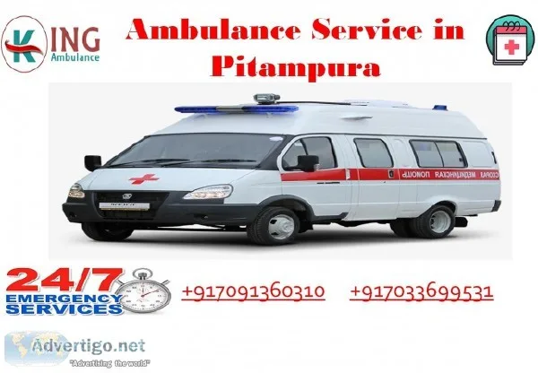King Ambulance Service in Pitampura - with Advanced ICU-Support