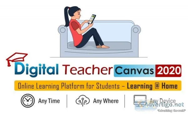 Online learning Platform for Students  Digital Teacher Canvas