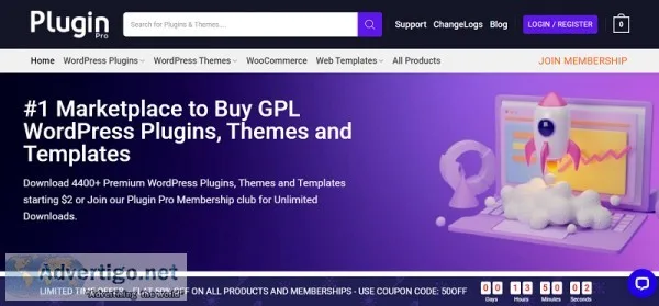 Browse through a long list of plugin pro gpl themes