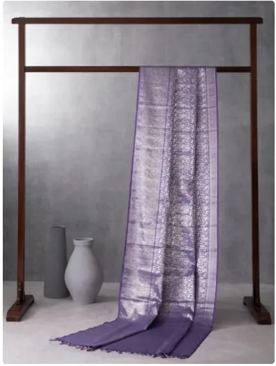 Purple pattu saree