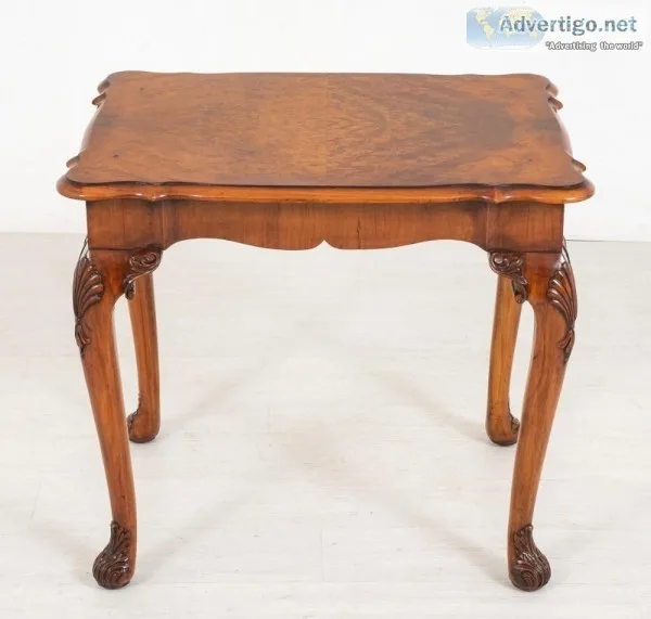Buy Queen Anne Side Table - Walnut Occasional Antique Online