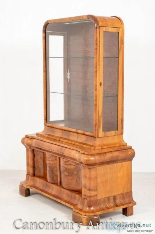 Buy Art Deco Display Cabinet - Vintage 1930s Bookcase Online