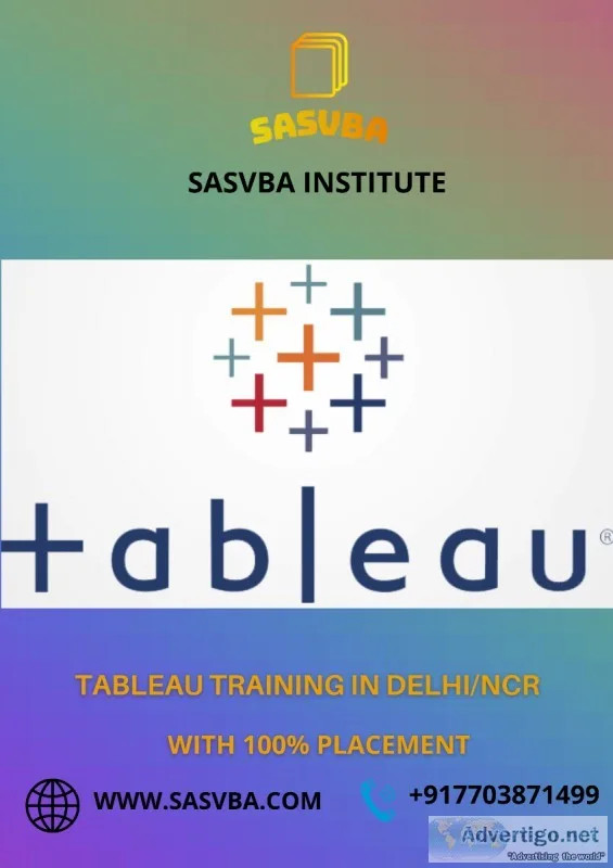 Tableau Training In  DelhiNCR