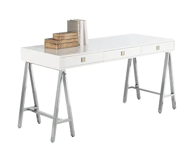 Buy Sunpan Embassy Desk - White  Desks and Vanities  Graysondh.c
