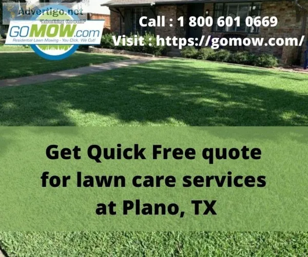Get Quick Free quote for lawn care services at Plano TX