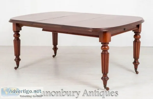 Buy Victorian Dining Table - Extending Mahogany Antique 1850 Onl