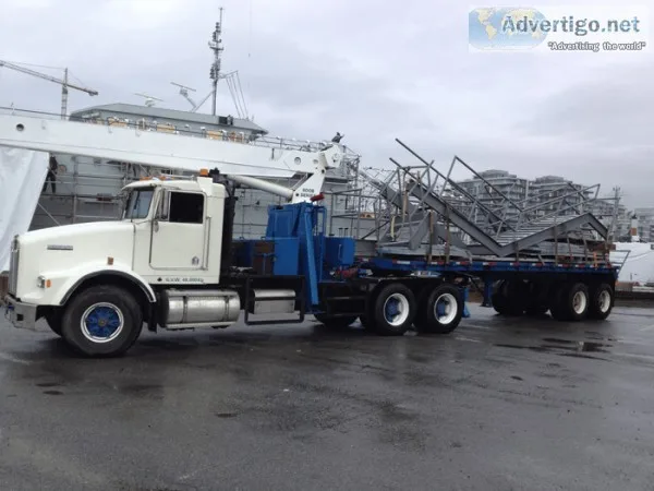 Crane Service Vancouver    Boom Truck Crane Victoria