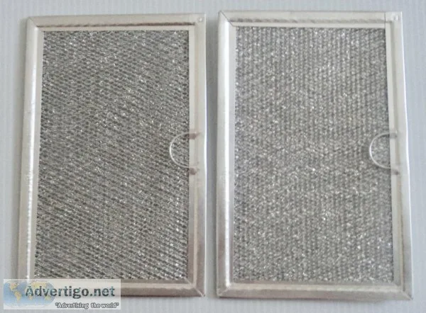 New - Two Duct-Free Undercabinet Range Hood Air Filters (Aluminu