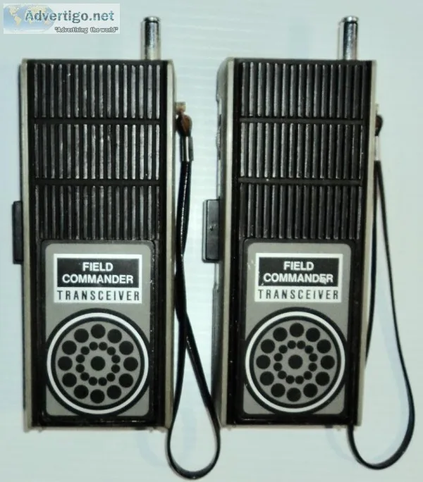 Vintage Military ISAM Citizens Band Field Commander Transceivers