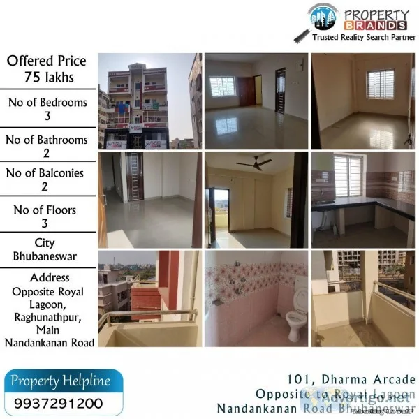 3 BHK Flat For Sale in Patia Bhubaneswar