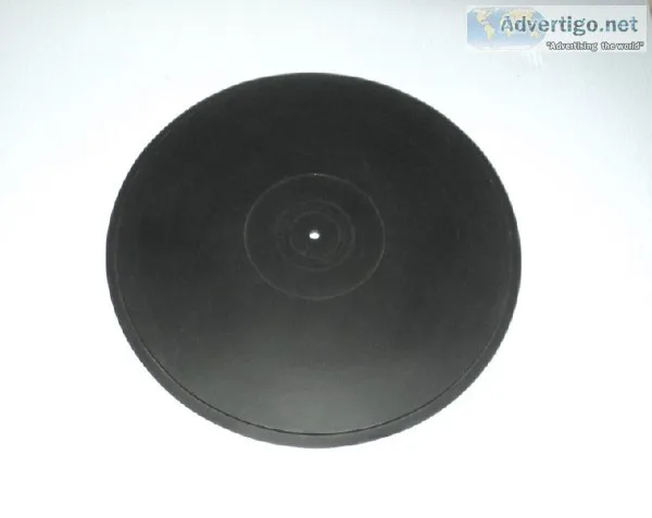 New - Black Rubber TurntableRecord Player 12&quot Record Slipmat