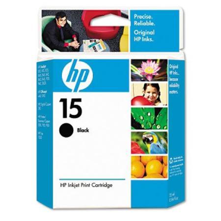 New - (1) HP 15 Black Original Inkjet Print Cartridge (C6615DN)