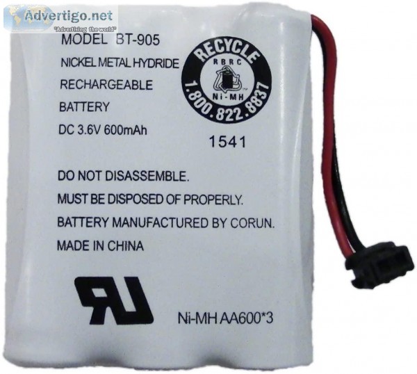 Uniden BT-905 Rechargeable Cordless Handset Phone Battery 3.6V 6