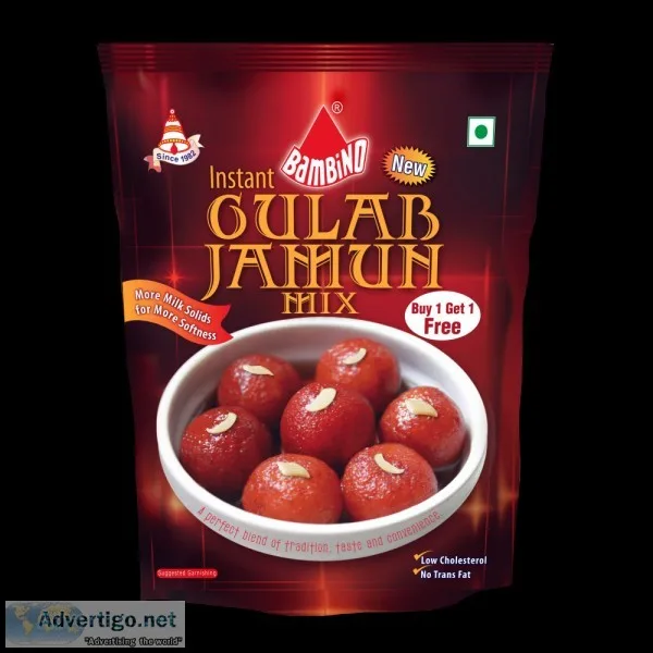Bambino Instant Gulab Jamun Mix &ndash Buy 1 Get 1 Free