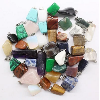 Buy Natural Stone Irregular Shape Pendants ShoppySanta