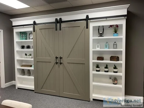 Custom Home Library Built-Ins