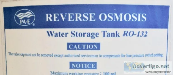 Reverse Osmosis Tank and Three OMNI Water Filters System
