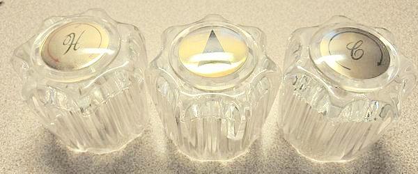 New - Three Universal Tub Control Knobs