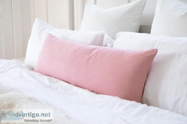 Peach body pillow cover