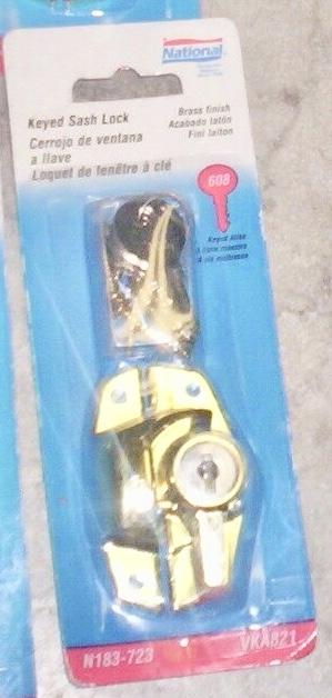 New - Keyed Sash Lock