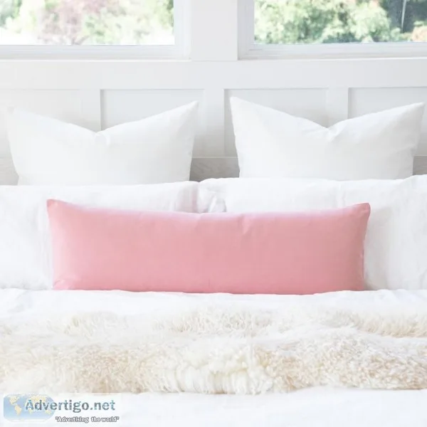 Peach body pillow cover