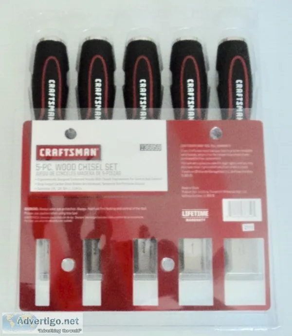 New - Craftsman 5 piece Wood Chisel Set