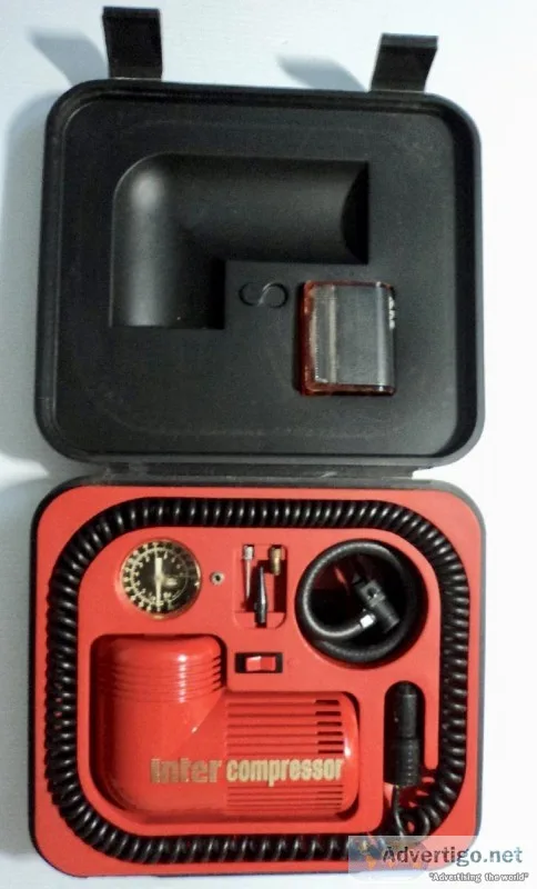 Inter Compressor Emergency Tire Air Compressor in Case Tested - 