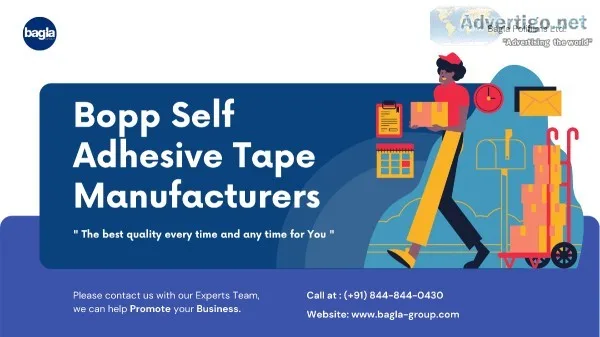 Bopp Self Adhesive Tape Manufacturers