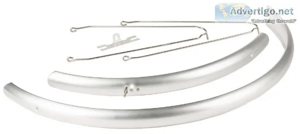 New - High Polished Silver Aluminum Bicycle Fenders