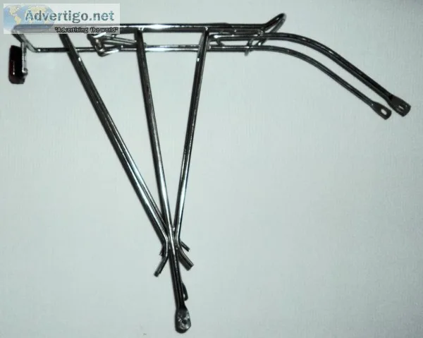 New - Rare Vintage Chrome Bicycle Rear Luggage Rack with Mouse T