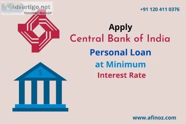 Apply Central Bank of India Personal Loan at Minimum Interest Ra