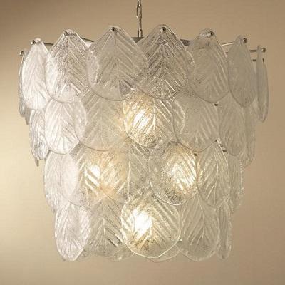 Buy Global Views Murano Leaf Chandelier  Chandelier  Graysonluxu