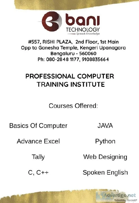 BANI Technology Kengeri &ndash Offers training on Spoken English