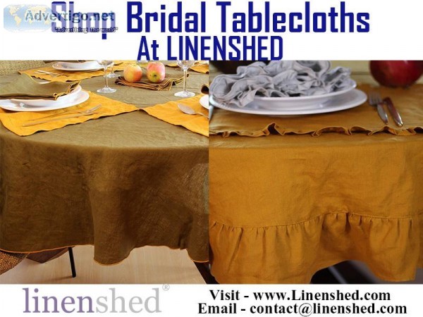 Shop Bridal Tablecloths Usa At LINENSHED