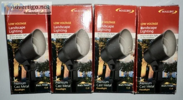 New - (4) Low Voltage Landscape Lighting Floodlights