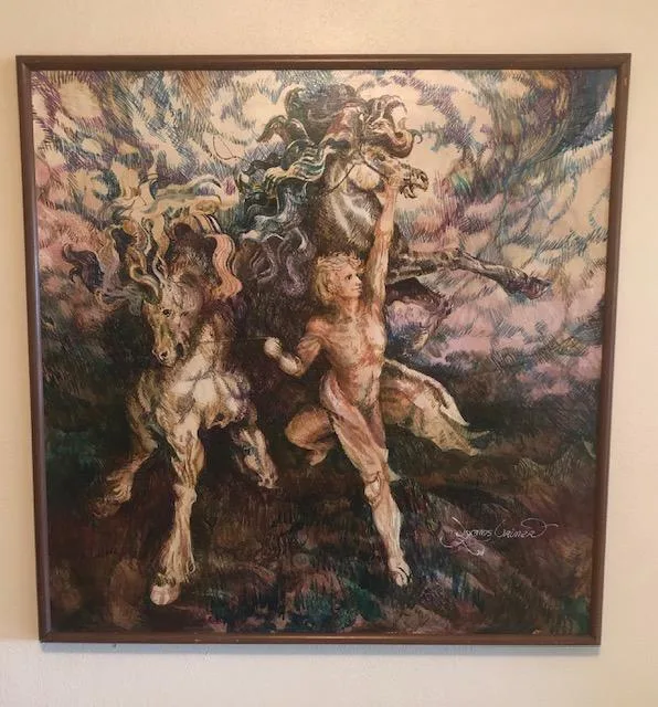 Vintage Original painting by James Griner