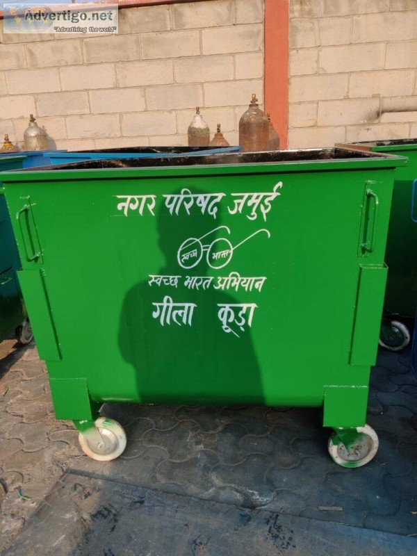 Dustbin 1100 Ltr. MS and GI - Green Enviro Equipment