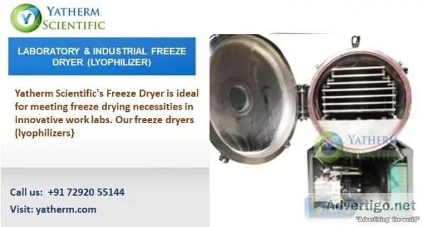 LABORATORY and INDUSTRIAL FREEZE DRYER (LYOPHILIZER)