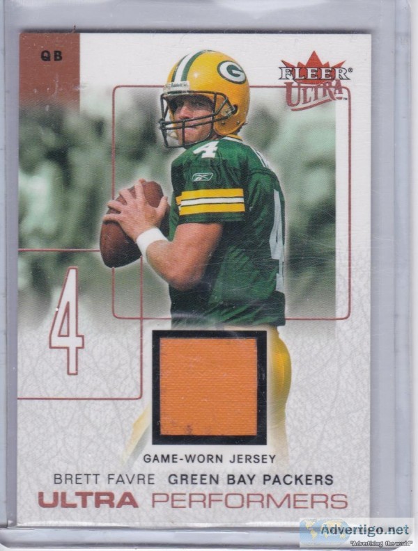 Brett Favre 2004 Ultra Performers Auth Game worn Jersey UPBF