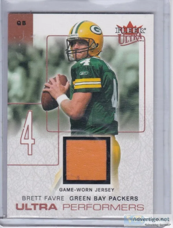 Brett Favre 2004 Ultra Performers Auth Game worn Jersey UPBF