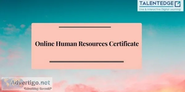 Online Certificate Program on Hr from Xlri Jamshedpur
