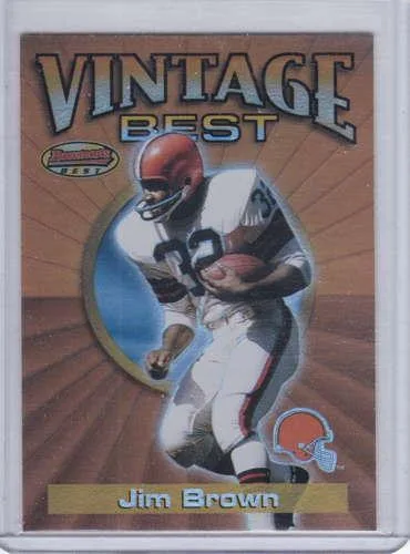 Jim Brown 2001 Bowman s Best Vintage Best VB JB